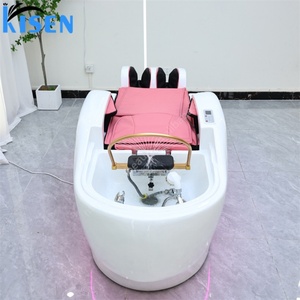 Kisen Ultimate Hair Experience Table Auto Wash 4D Full Body Massage Steam Circulation Interface Anglaise Cuir Personnalisé - Product Image 5