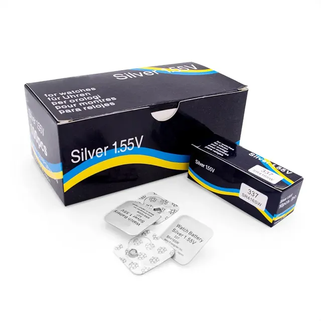 High Quality Factory Wholesale Watch Battery 1.55v Silver Oxide Battery 377 Button Batteries