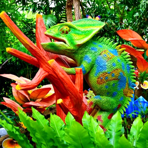 Lagarto Animatrónico Realista, Animal Mecánico con Sonido de Serpentina y Ojos Móviles |   Exhibición de la <span class=keywords><strong>Selva</strong></span> y Atracción de Parque Temático - Product Image 1