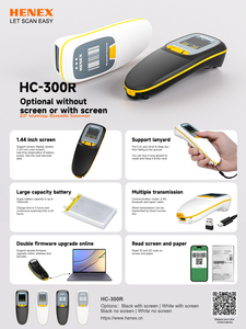Mini escáner de código de barras portátil de alta velocidad, lector de dedos inalámbrico, escáner de código Qr para inventario - Product Image 6