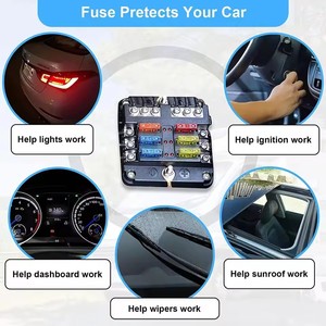 Kit de 300 Fusibles para Auto, Fusibles Automotrices Tipo Cuchilla, Tamaño Estándar y Mini, Fusibles de Repuesto para Auto/RV/Camión/Motocicleta - Product Image 5