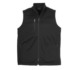 Chaleco Softshell de poliéster 100% para hombre con <span class=keywords><strong>Micro</strong></span> <span class=keywords><strong>Fleece</strong></span> y cremallera frontal de 2 vías con protector de barbilla con solapa de viento y cuello alto - Product Image 3