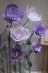 Fiori Artificiali Giganti <span class=keywords><strong>di</strong></span> Carta a Forma <span class=keywords><strong>di</strong></span> Papavero e Rosa, Stile Elegante e Semplice per Matrimoni, Eventi e Decorazioni per Baby Shower - Product Image 5