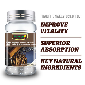 Capsules d'extrait de Cordyceps Sinensis pour soutenir la santé immunitaire et respiratoire, stimuler la vitalité, prendre soin de la prostate, complément alimentaire à base de plantes - Product Image 2