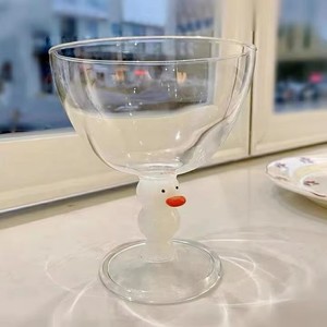 Tazza in Vetro Borosilicato Resistente al Calore, Design 3D a Forma di Paperella, Personalizzabile, per Caffè, Latte e Vino Rosso - Product Image 4