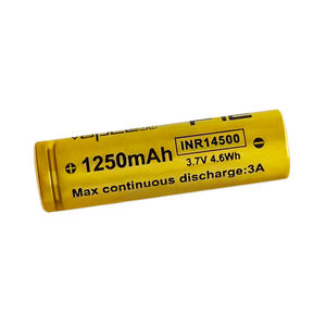 Vapcell INR14500 F12 <span class=keywords><strong>3</strong></span>.7V 1250mah 3A Lithium Ion 14500 kualitas bagus baterai isi ulang untuk senter kecil - Product Image 1