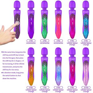 OEM سيليكون ناعم و 5 في 1 AV wager و التحكم باللمس هزاز الجنس مع عصا تدليك للنساء - Product Image 5