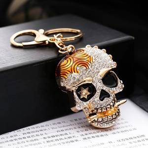 Rhinestone Skeleton KeyChains Fashion Women Purse Keyring Skull Keychain <strong>Classic</strong> <strong>Key</strong> Accessories Pendant Jewelry 4 Colors - Product Image 5