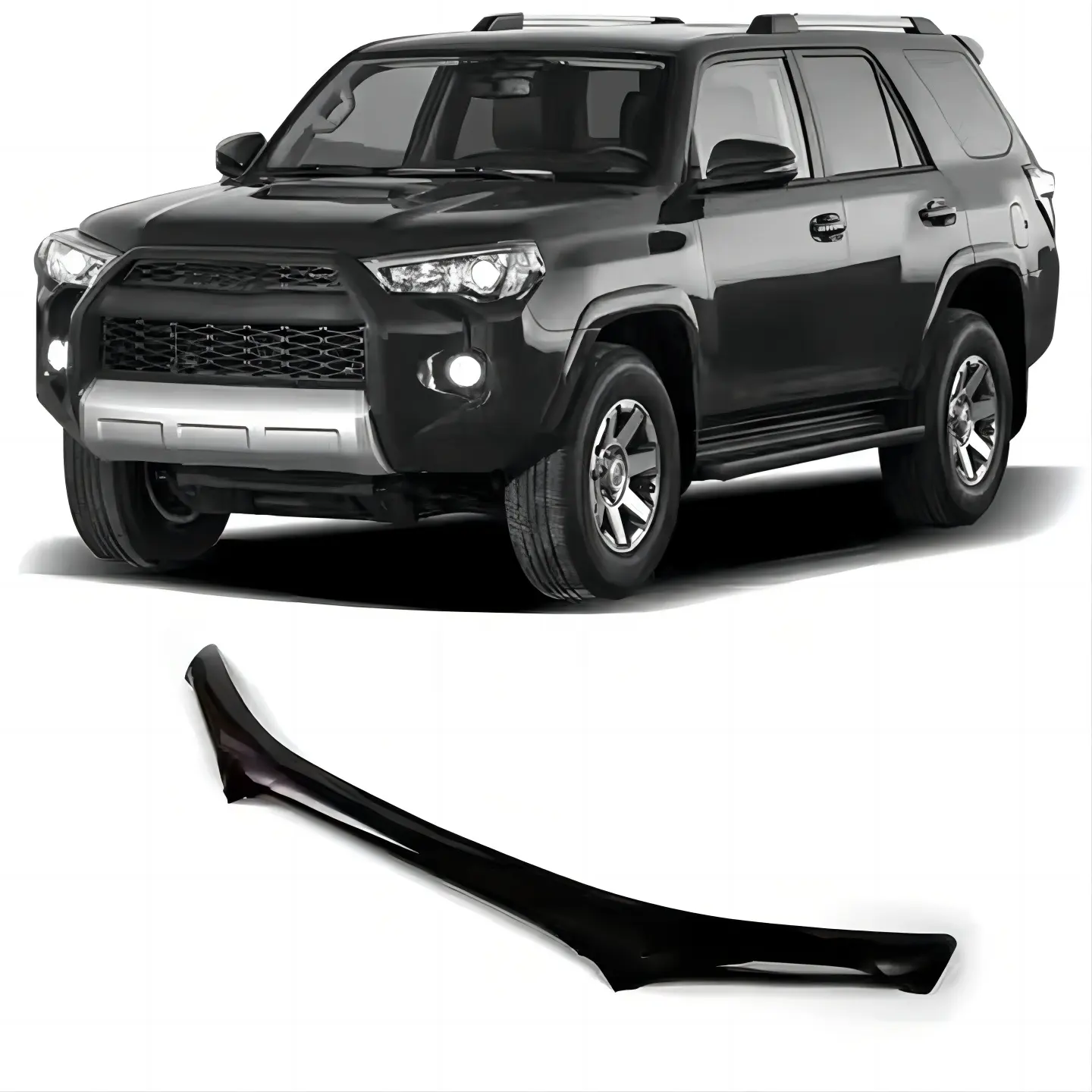 Suporte de proteção de pedra para capô de carro, suporte de areia para 4RUNNER 2010-2023, suporte de areia