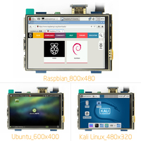 Module d'affichage HD-MI 3,5 pouces compatible Raspberry Pi avec écran tactile, résolution 480*320