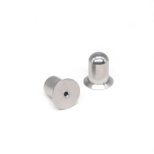 Rivets métalliques passivés à finition simple OEM personnalisés, fabriqués en acier inoxydable durable, en titane et en alliage de zinc - Product Image 1