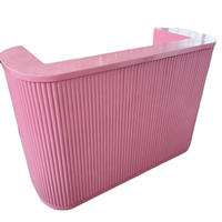 Promotion Exceptionnelle : Comptoir de Réception Bureau Moderne pour Salon de Beauté, SPA, Coiffure – Petit, Rose, Blanc ou Noir