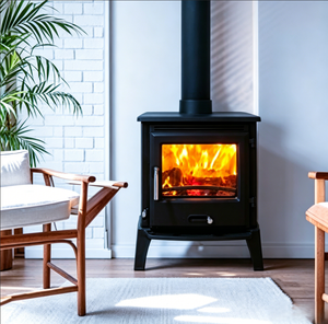 Chimenea de Leña de Lujo con Llama Simulada Realista, Decoración Exquisita para Crear una Atmósfera Cálida en la Sala de Estar de una Villa - Product Image 1