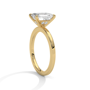 แหวนทองคำขาว 10k 14k ประดับเพชรทรงเหลี่ยมมรกต คุณภาพ VS1 VVS2 จากแล็บ สำหรับงานแต่งงาน รุ่นขายดีของ RAAMAA สำหรับผู้หญิง - Product Image 3