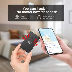 Ультратонкий водонепроницаемый <span class=keywords><strong>GPS</strong></span>-трекер MFi Сертифицированный Apple найти мой смарт-тег карты искатель глобальной системы позиционирования пластик - Product Image 3