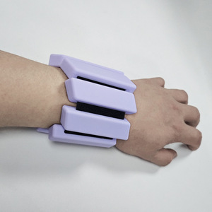 Bracelets de musculation lestés pour femmes, poids réglables en silicone en forme de losange pour chevilles, pour yoga et fitness - Product Image 4