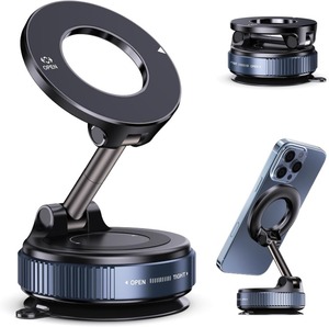 Soporte Magnético para Teléfono de Coche con Succión al Vacío, Rotación de 360 Grados, Universal para Taxi, Flota y Conducción Diaria - Product Image 1