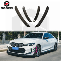 Ailerons avant en fibre de carbone sèche style TAKD pour pare-chocs avant BMW LCI G20 G21 320i 330i M340i Série 3