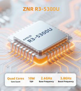 Mini PC intelligent à refroidissement silencieux, processeur Ryzen R7-7730U, boîtier en aluminium ultra-compact, double LAN 2.5G, 8 Go de RAM, 256/512 SSD - Product Image 6