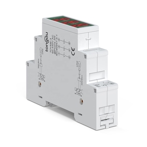 Mini Modular LED <span class=keywords><strong>Digital</strong></span> <span class=keywords><strong>Display</strong></span> Voltímetro Indicador Din Rail Mount Trifásico AC 80-500V Medidor de Tensão - Product Image 3