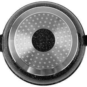 Juego de utensilios de cocina clásicos de aluminio fundido a presión de 10 piezas, duraderos, antiadherentes, aptos para horno, 20/24/28cm, <span class=keywords><strong>cazuela</strong></span> de mármol negro, 24/28cm, freír - Product Image 4