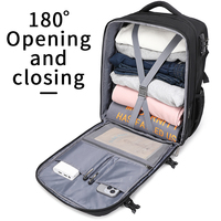 Sac à dos de voyage étanche CoolBELL grande capacité extensible avec serrure antivol pour homme, sac à dos pour ordinateur portable 15 pouces pour voyage d'affaires avec port USB