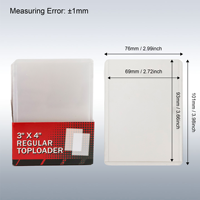 Protège-cartes rigides en PVC transparent pour cartes de sport 3" x 4" – Toploaders pour la protection des cartes à collectionner – Vente en gros