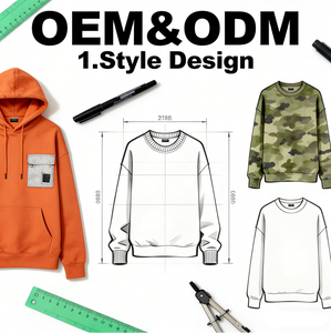 Unisex Distressed Hoodie mit Stickerei, Atmungsaktiv, Y2K Sonnengebleichter Vintage-Stil, Acid Wash, 100% Baumwolle, Grün, Größen M 2 für Herren - Product Image 6