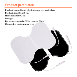 Patchs conducteurs en gel pour électrostimulateurs TENS/EMS, forme papillon - Product Image 4