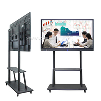 Écran interactif tout-en-un LCD UHD de 55/65/75/86 pouces avec projecteur pour réunions scolaires, tableau tactile intelligent