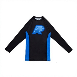Custom Stretch MMA <b>Rash</b> <b>Guard</b> <b>BJJ</b> Jiu Jitsu Compression Shirt No Gi Grappling Quick Dry Sportswear Wholesale - Product Image 5