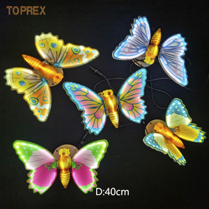 Ip65 extérieur noël décorer parc à thème paysage éclairage Luces <span class=keywords><strong>De</strong></span> Navidad Led grand papillon éclairé avec lumière - Product Image 6