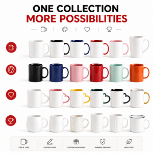 Tazza da Caffè Personalizzata 11oz 15oz, Grande Tazza in Ceramica Bianca per Sublimazione, Stampa Logo Personalizzata, Regalo Promozionale all'Ingrosso - Product Image 2