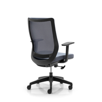 Chaise de bureau exécutive moderne et respirante en maille intégrale avec profondeur d'assise réglable et support lombaire coulissant pour poste de travail