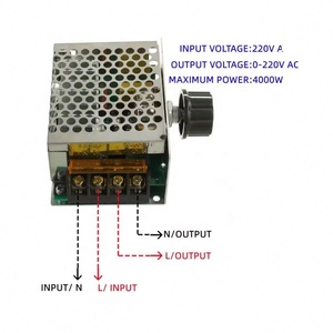 4000W 220V AC SCR Voltage Regulator <b>Dimmer</b> Electric Motor Speed Controller Electronic Volt Regulator <b>Dimmer</b> Thermostat Regulator - Product Image 6