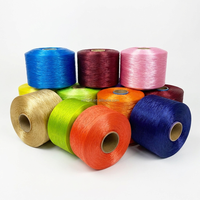100% FDY Polypropylene Yarn 300D 600D 900D Custom Pantone Color PP Multifilament Yarn for Webbing