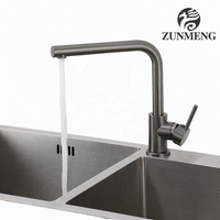 Robinet mélangeur moderne monocommande pour évier de cuisine d'hôtel, rotatif à 360 degrés, eau chaude/froide, avec cartouche céramique, à poser sur plan