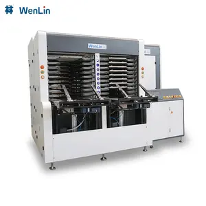 WENLIN tam otomatik 10 daylights yapıştırma makinesi elektrikli ısıtma pvc kart makinesi