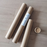 Emballage en tube de papier kraft écologique en gros A1 A2 A3 A4