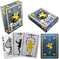 Cartes à jouer en plastique personnalisées avec finition brillante, imprimées en offset, 63x88 mm, pour le jeu de poker TEXAS HOLD'EM - Utilisation familiale