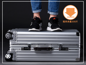 <span class=keywords><strong>Valise</strong></span> de voyage vintage en alliage d'aluminium et de magnésium, unisexe, avec serrure TSA personnalisée, <span class=keywords><strong>roues</strong></span> pivotantes – Fabrication de qualité – Offre spéciale - Product Image 1