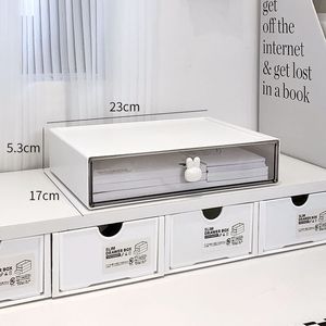 Boîte de rangement de bureau pour étudiants de haute qualité MM, boîte de rangement en plastique <span class=keywords><strong>blanc</strong></span> avec tiroir - Product Image 5