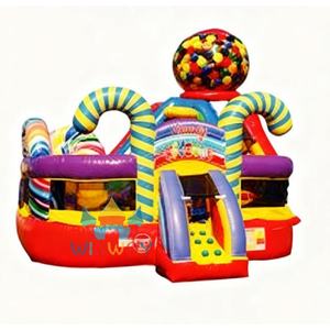 Château gonflable commercial Candy KidZone, parc, aventure fantaisiste sur le thème du sucré pour <span class=keywords><strong>les</strong></span> petits amateurs de confiseries - Product Image 5