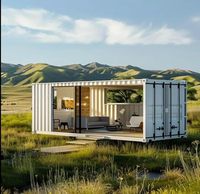 Boutique mobile en conteneur maritime au design moderne, café personnalisé, restaurant modulaire préfabriqué, bâtiment à 2 étages, maisons préfabriquées