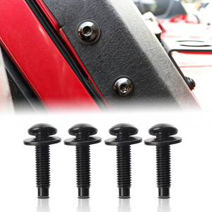 Tornillos de Alta Calidad para Soporte de Pilar A del Parabrisas para Modelos Jeep Wrangler JK 2007-2018, Juego de Cuatro Tornillos para Soporte de <span class=keywords><strong>Barra</strong></span> de Luces - Product Image 1
