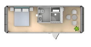 Casa Prefabricada Plegable Ecológica con Estructura de Acero Tipo Cápsula Espacial para Uso en Villas y Hoteles con Diseño Moderno - Product Image 4