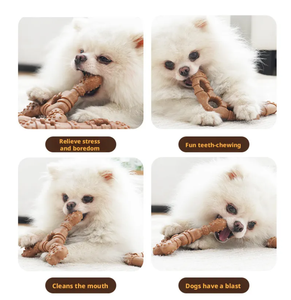 Zturn Bestseller Knochenförmiges Hundekauknochen Langlebiges Zahnpflegespielzeug für Kleine und Mittelgroße Hunde - Product Image 4