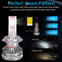 Ampoules LED de phare super lumineuses, accessoires de voiture les plus récents, H1/H3//H4/H8/H9/H11/H7, lampe LED de voiture