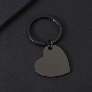 <b>Custom</b> Engravable Stainless Steel Slanted Heart <b>Keychain</b> Blank UV Laser Color Printed Fashion Holiday Gifts - Product Image 5