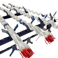 Accessoires agricoles de haute qualité, faciles à assembler, pour serres agricoles multi-travées, fil de fermeture en zigzag